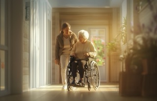 Myai voice assistant calling a senior for wellbeing check